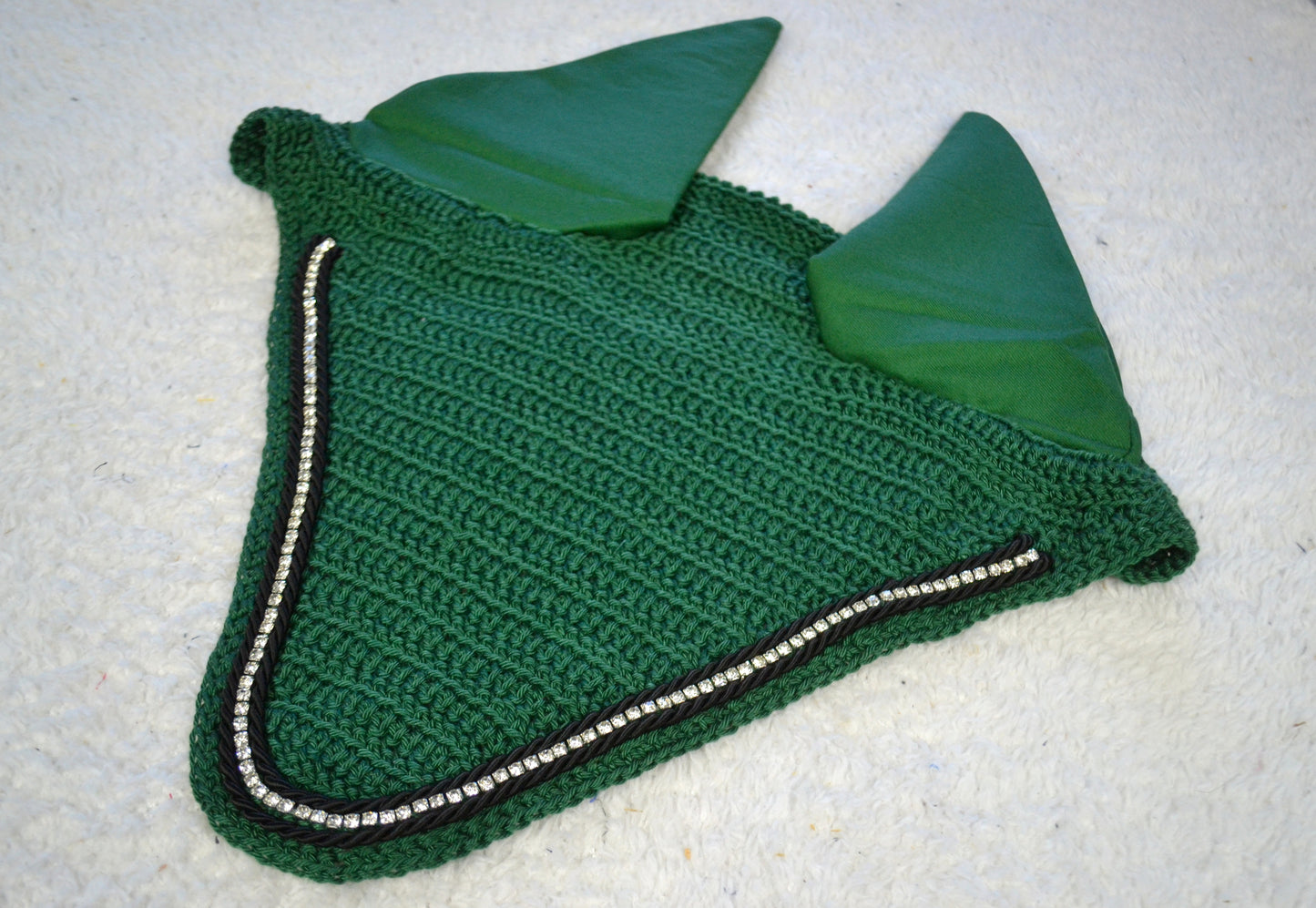 Bonnet strass diamant cheval sapristouch artisanat