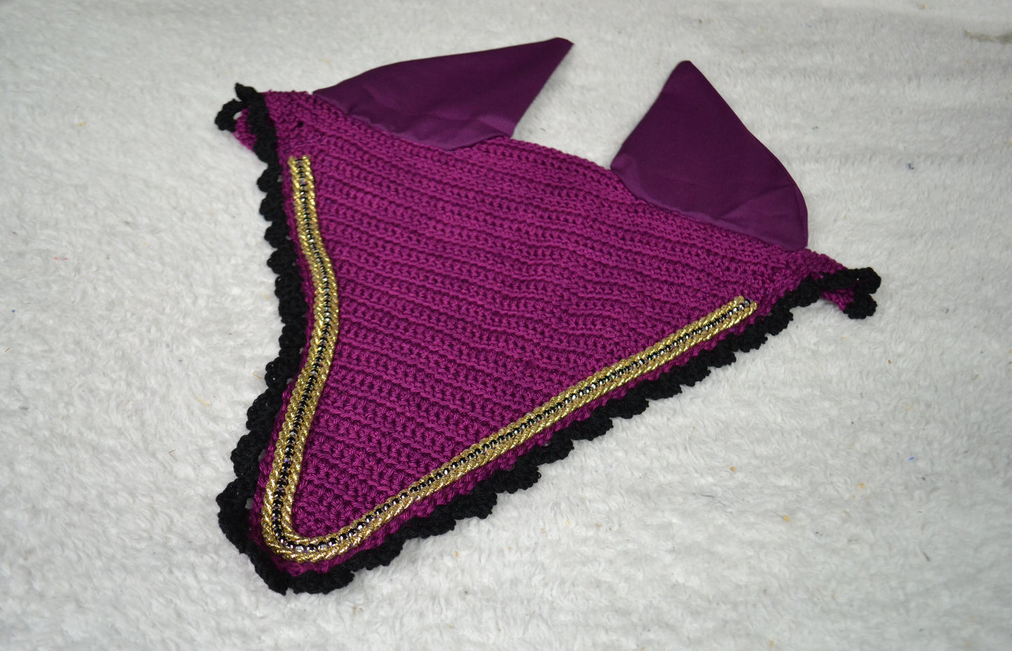 bonnet long cheval sapristouch artisanal strass diamant