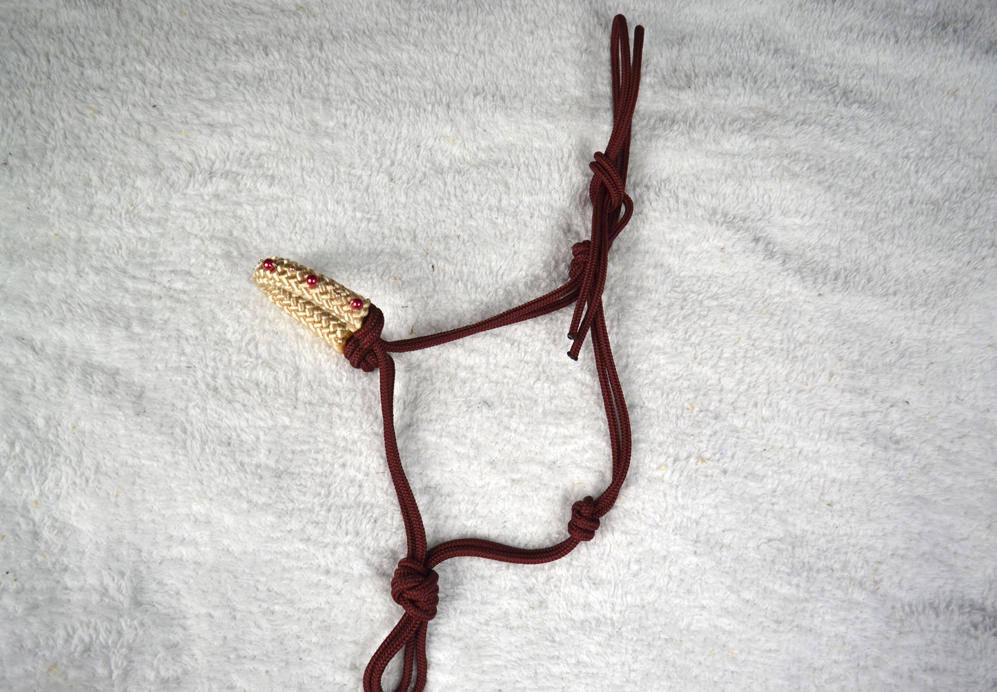 licol éthologique cheval perles sapristouch bordeaux