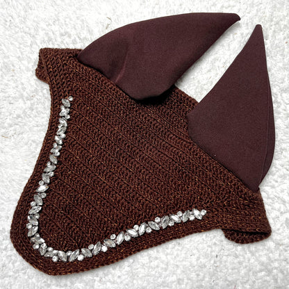 Bonnet Mi-Long Diamant Amande Marron Chocolat & Cuivre Pailleté 2