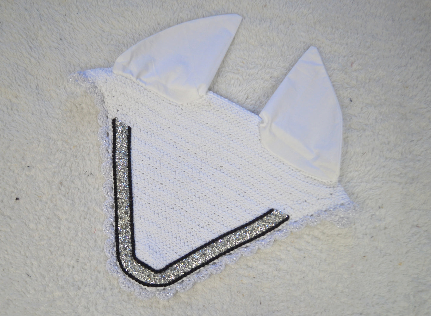 Bonnet Mi-Long Glitter | Blanc