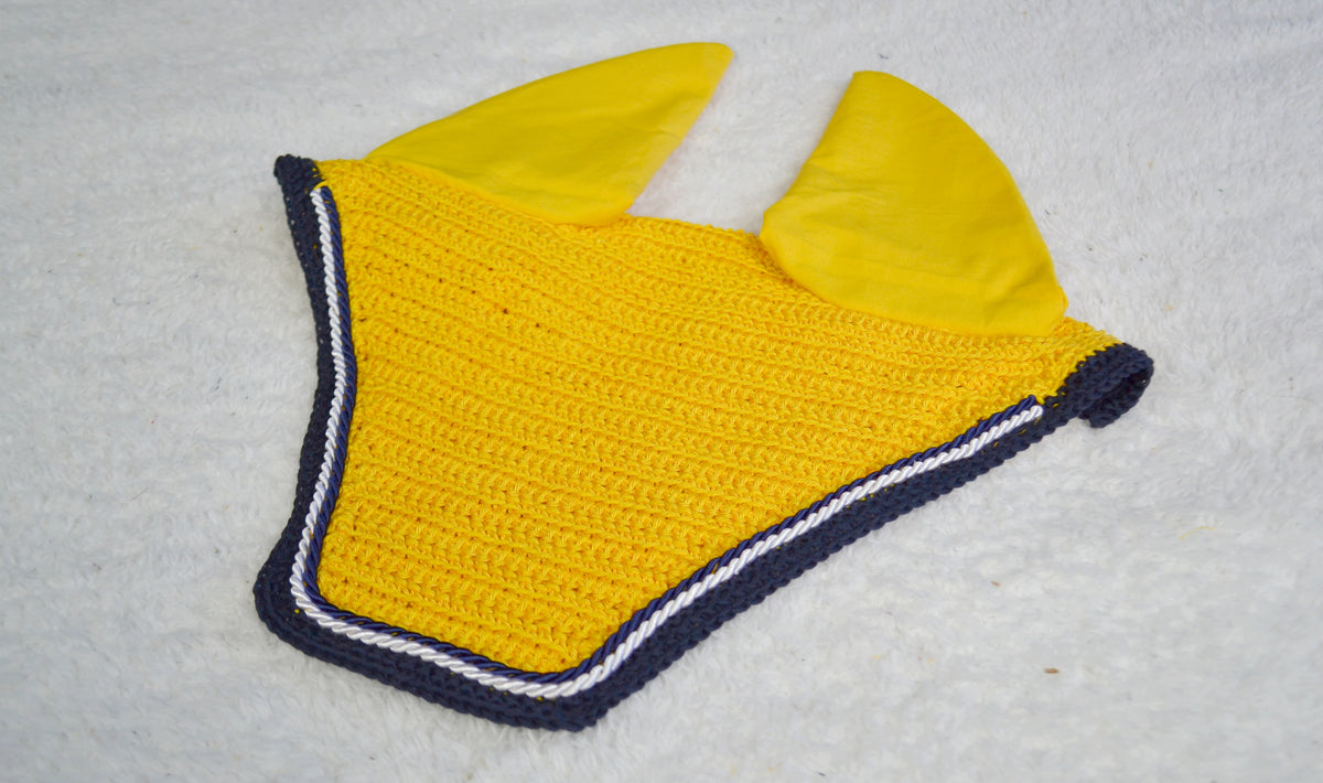 Bonnet Mi-Long Lexington | Jaune & Bleu Marine