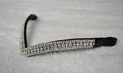 frontal v cuir cheval strass artisanat