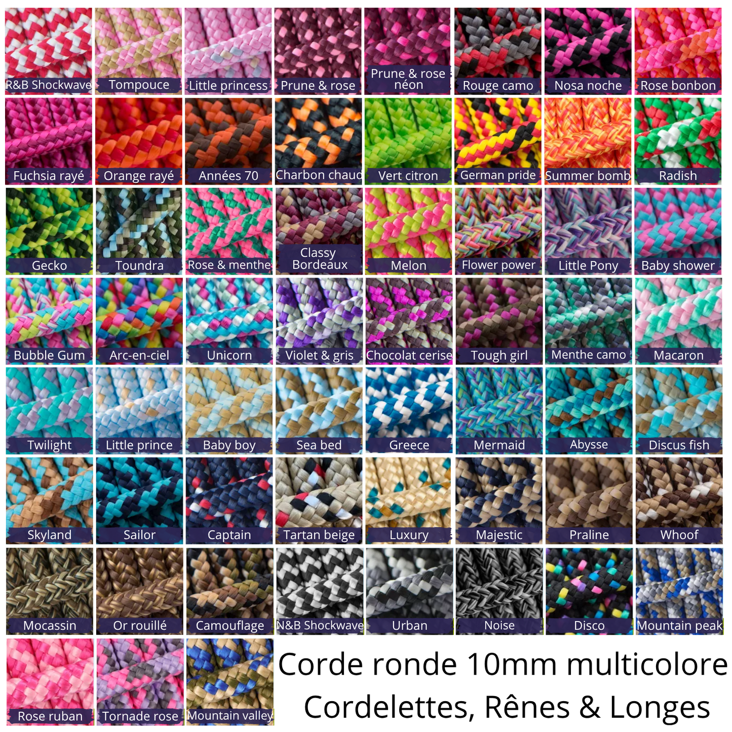 Longe de Travail Éthologique 10mm Ronde | CONFIGURATEUR
