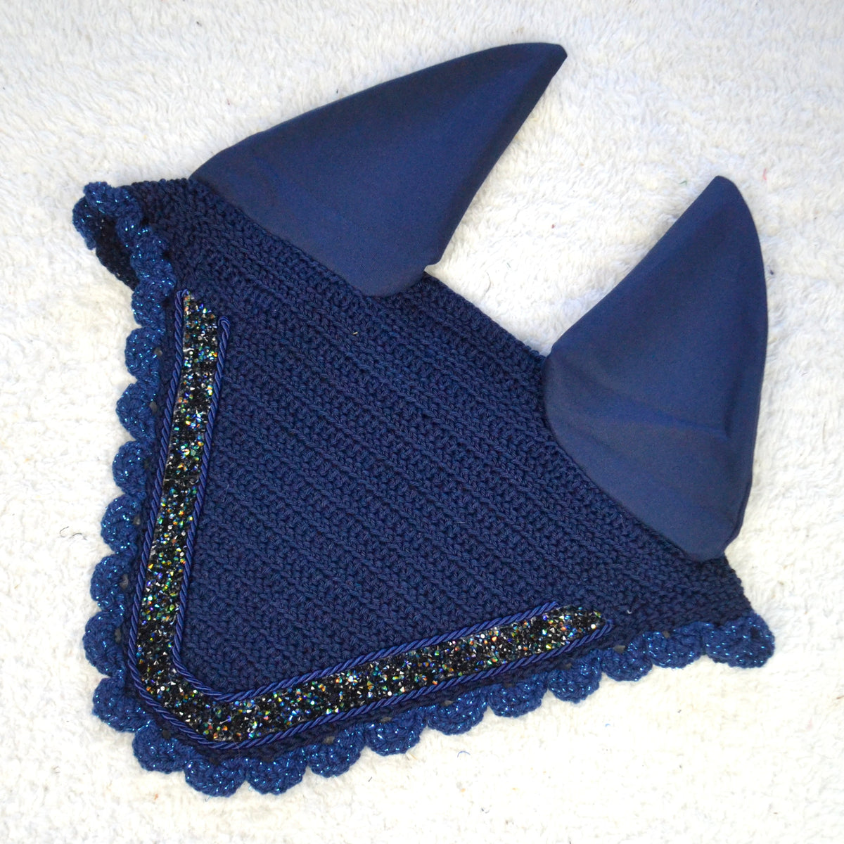 bonnet cheval glitter paillettes sapristouch artisanal