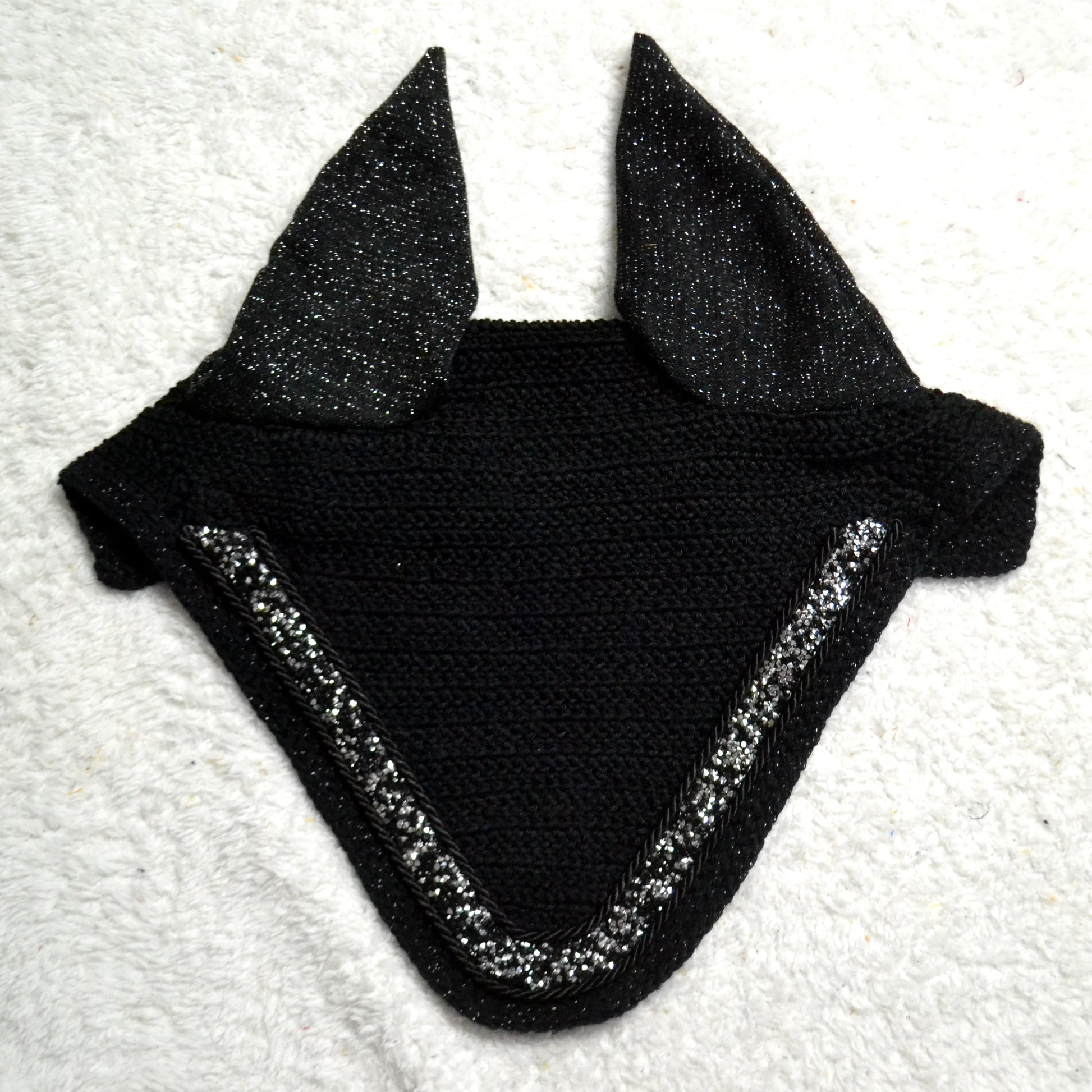 bonnet cheval glitter paillettes sapristouch artisanal