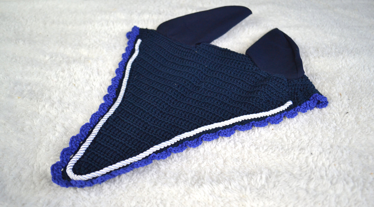 bonnet long cheval sapristouch artisanal bleu marine