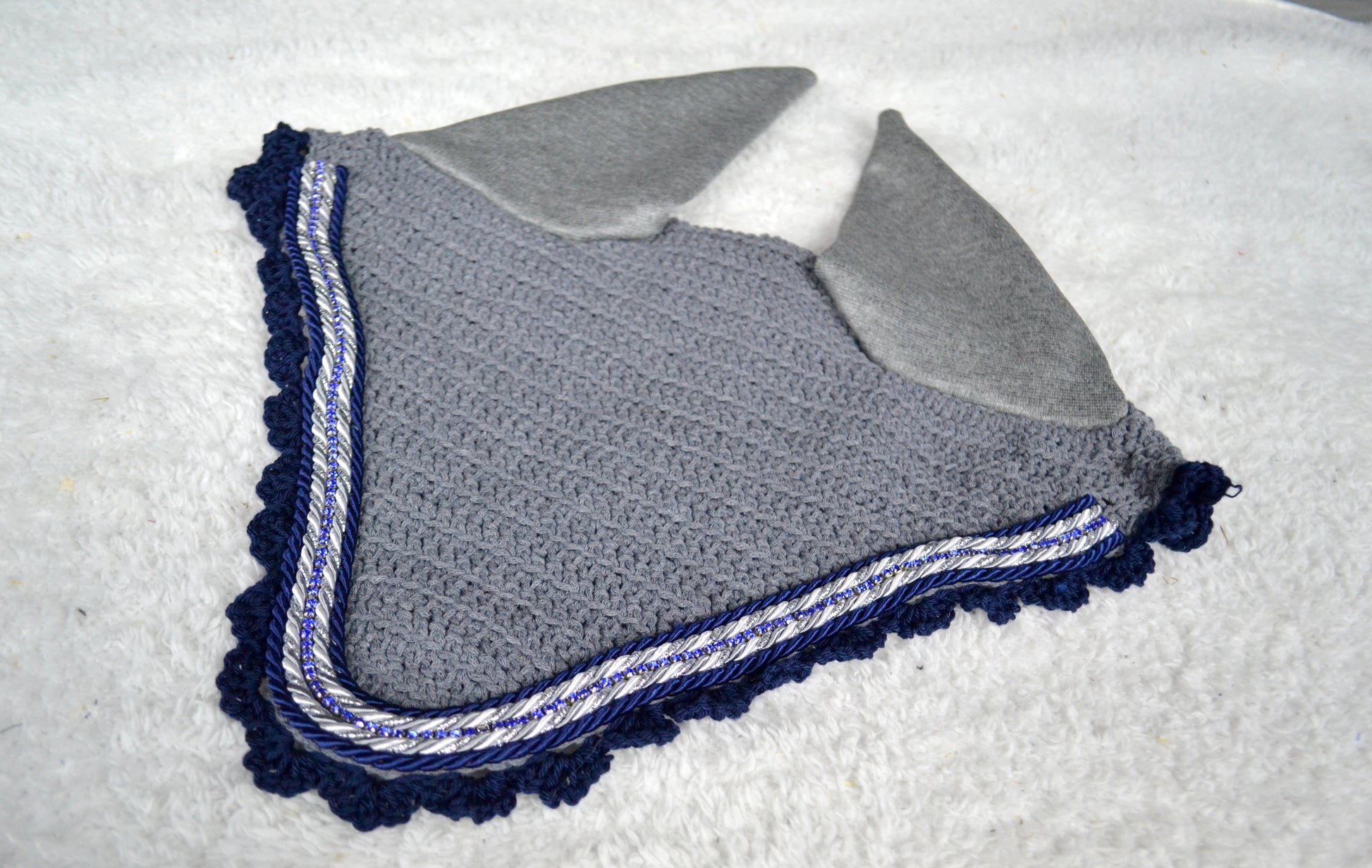 Bonnet strass diamant cheval sapristouch artisanat
