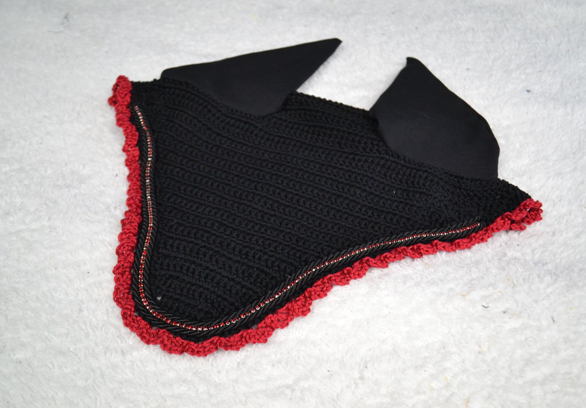Bonnet strass diamant cheval sapristouch artisanat