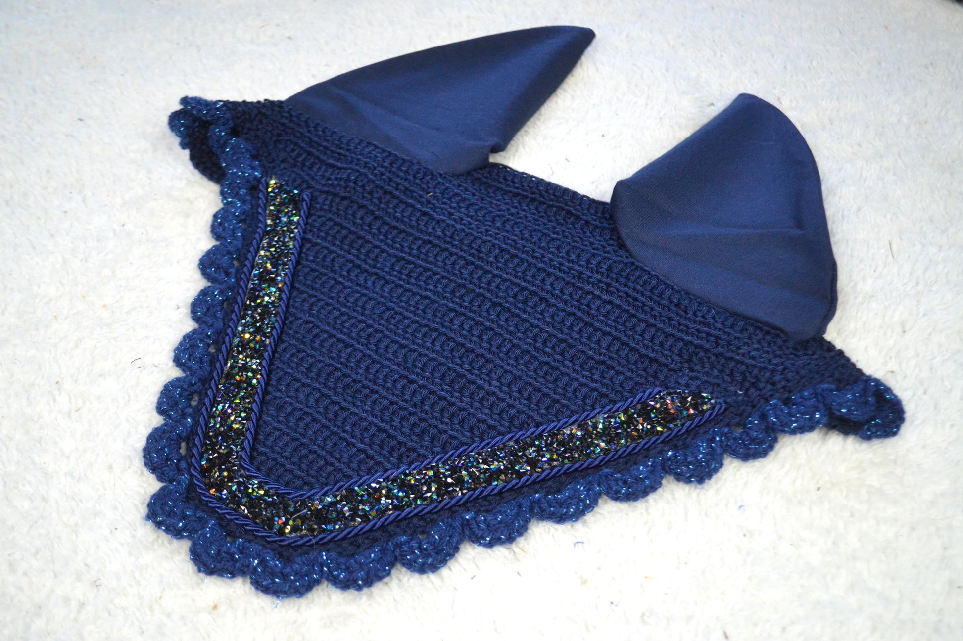 bonnet cheval glitter paillettes sapristouch artisanal