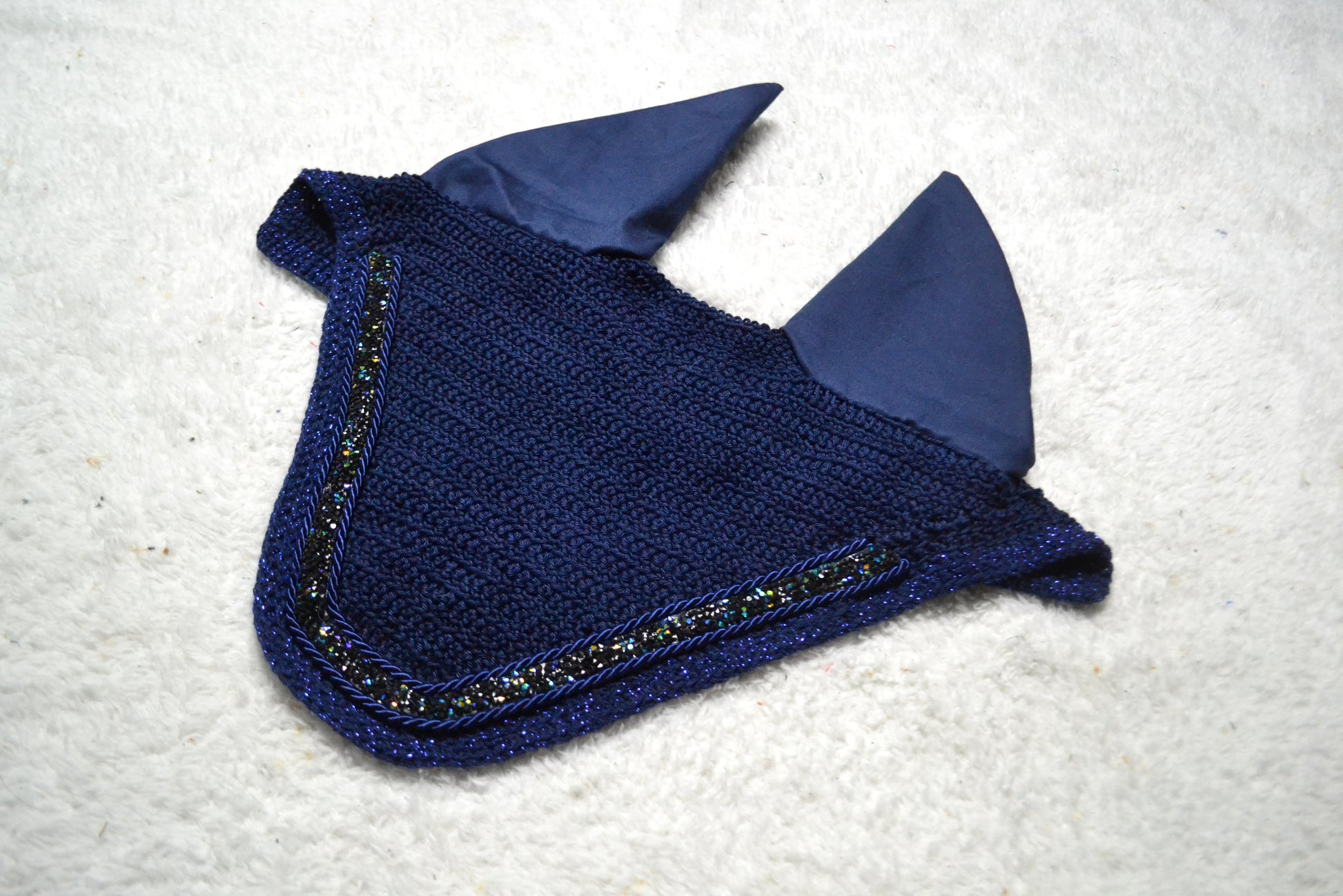 bonnet cheval glitter paillettes sapristouch artisanal