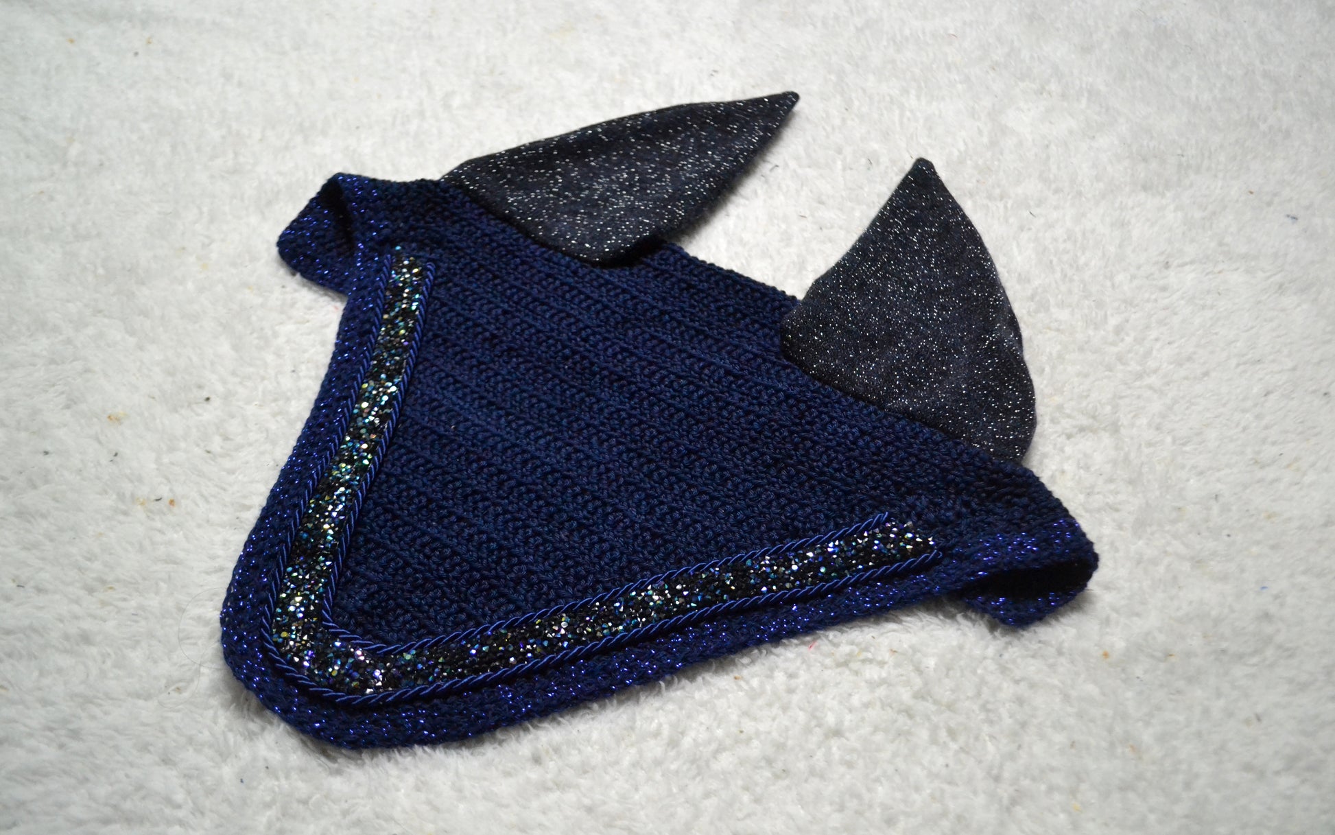 bonnet cheval glitter paillettes sapristouch artisanal