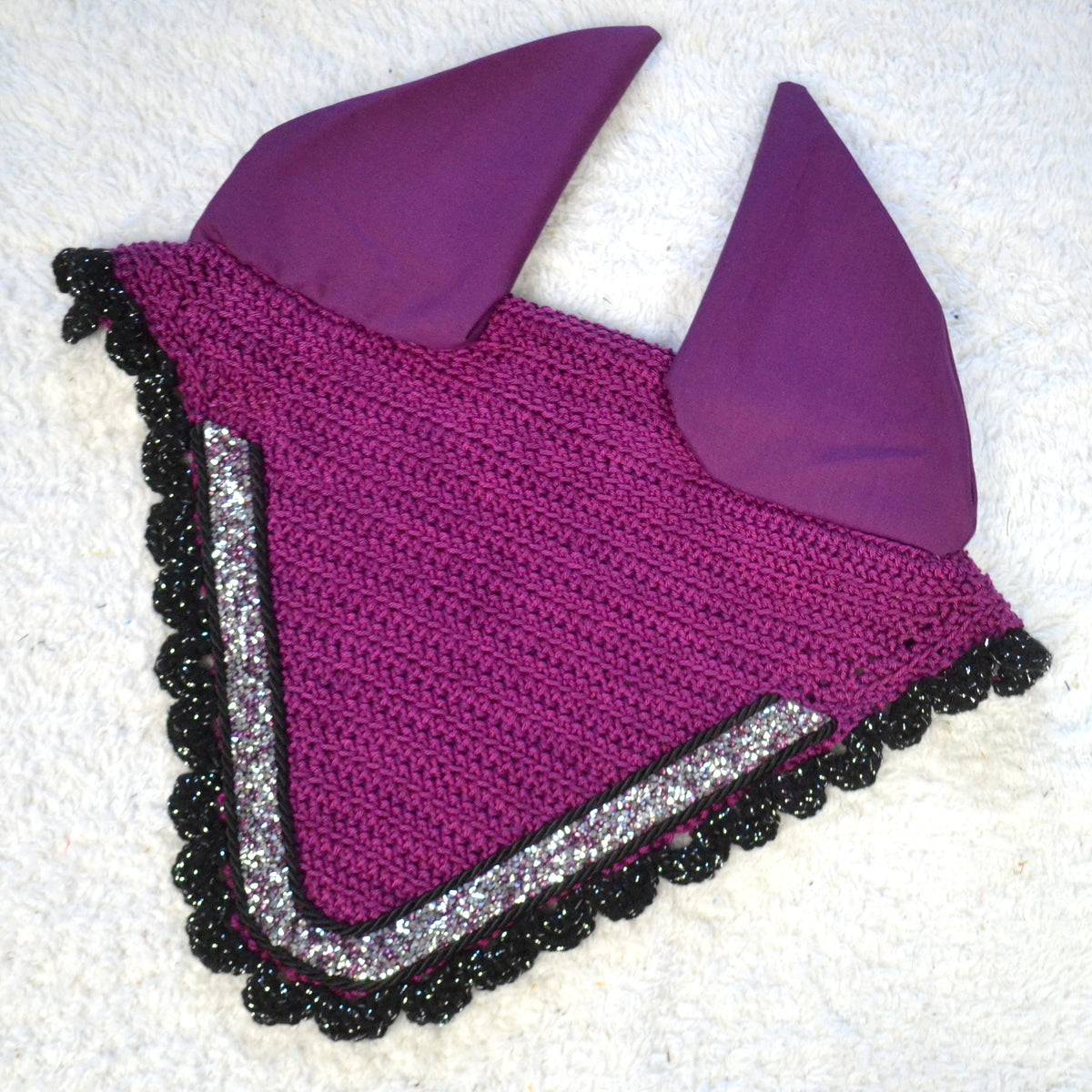 Bonnet glitter cheval sapristouch artisanat