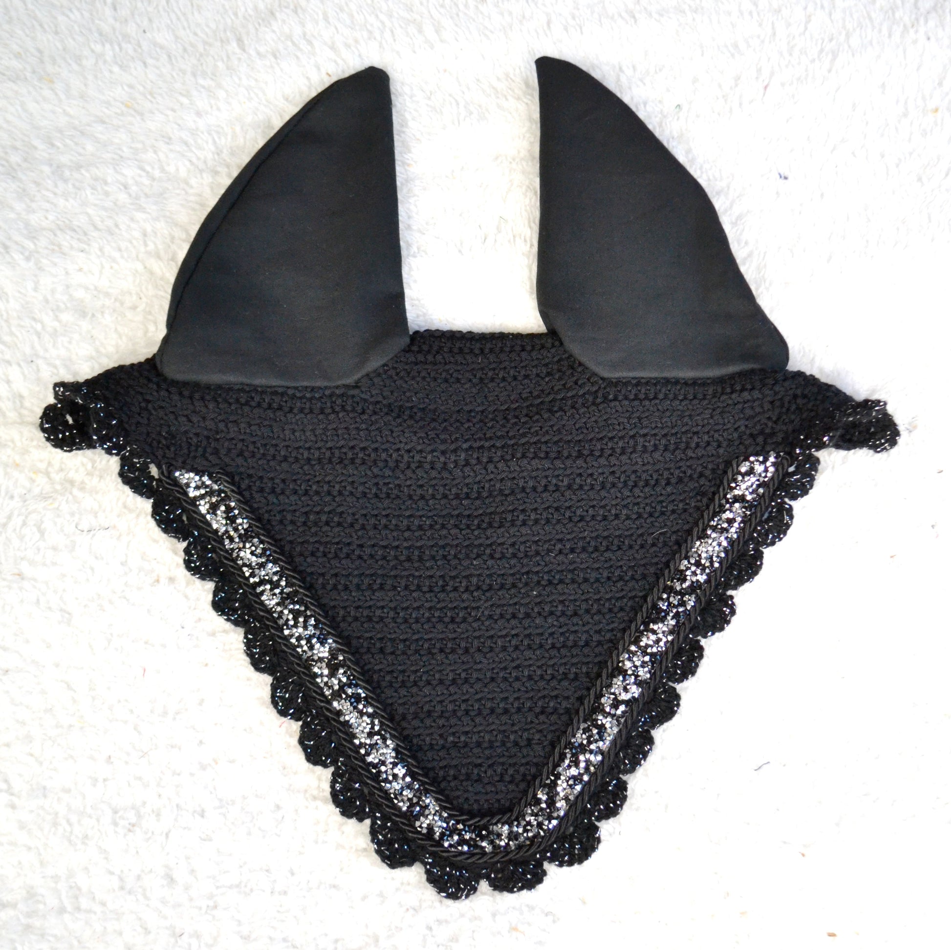 bonnet cheval glitter paillettes sapristouch artisanal