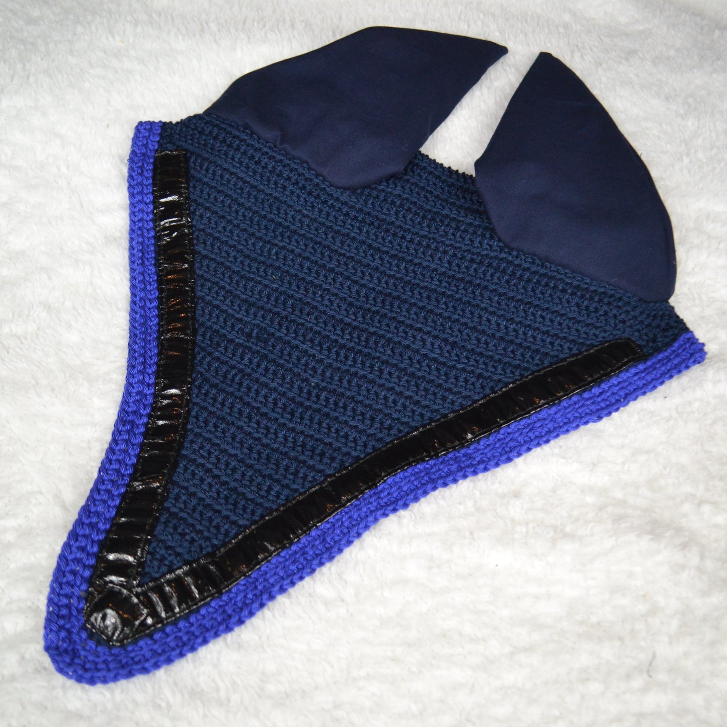 bonnet long cheval sapristouch artisanal bleu marine