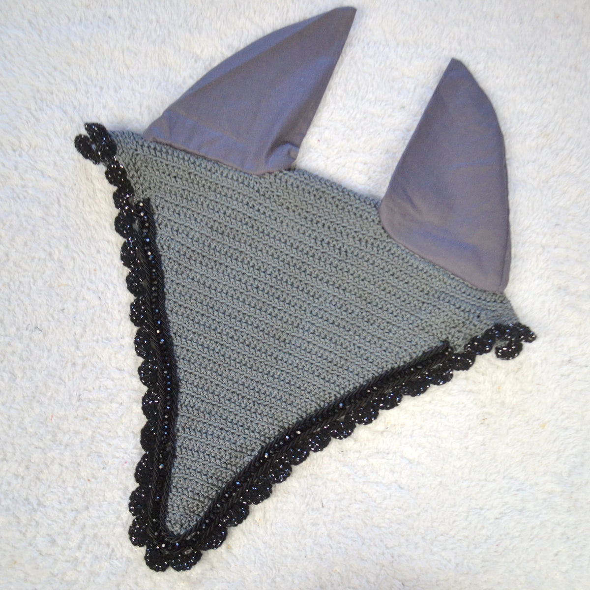 bonnet long cheval sapristouch artisanal perles 