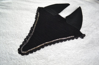 bonnet long cheval sapristouch artisanal strass diamant
