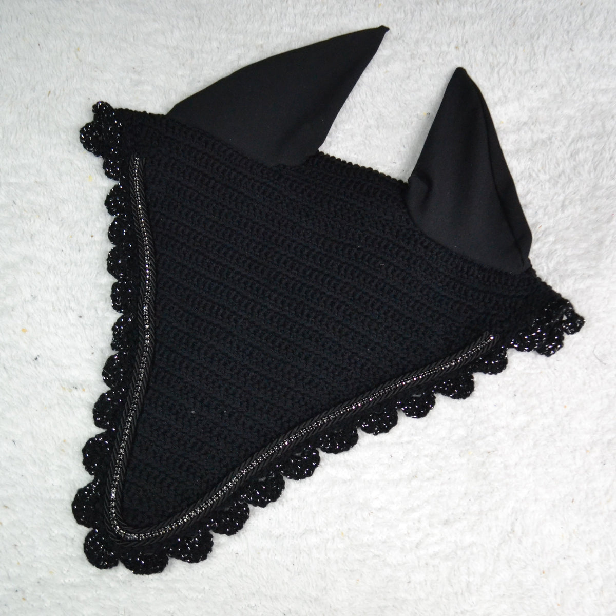 bonnet long cheval sapristouch artisanal strass diamant