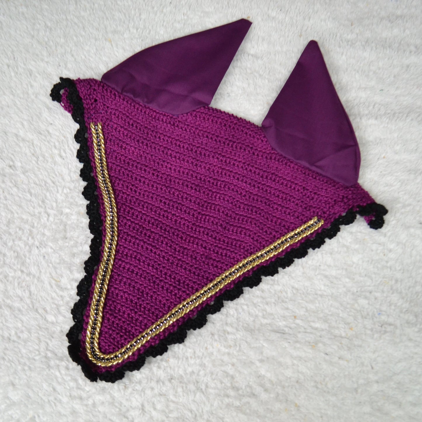 bonnet long cheval sapristouch artisanal strass diamant