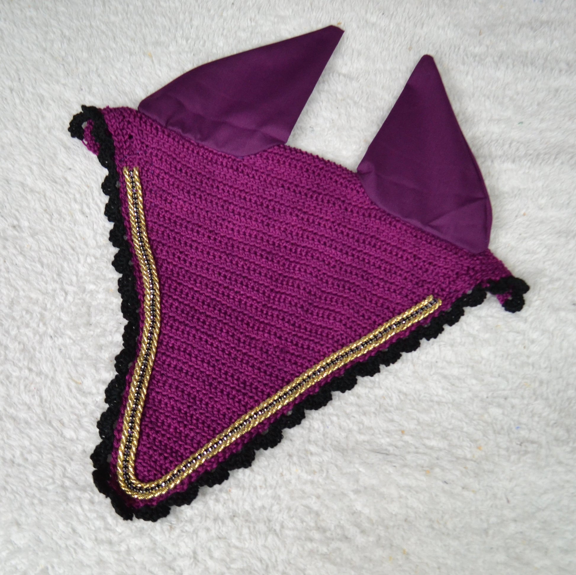 bonnet long cheval sapristouch artisanal strass diamant