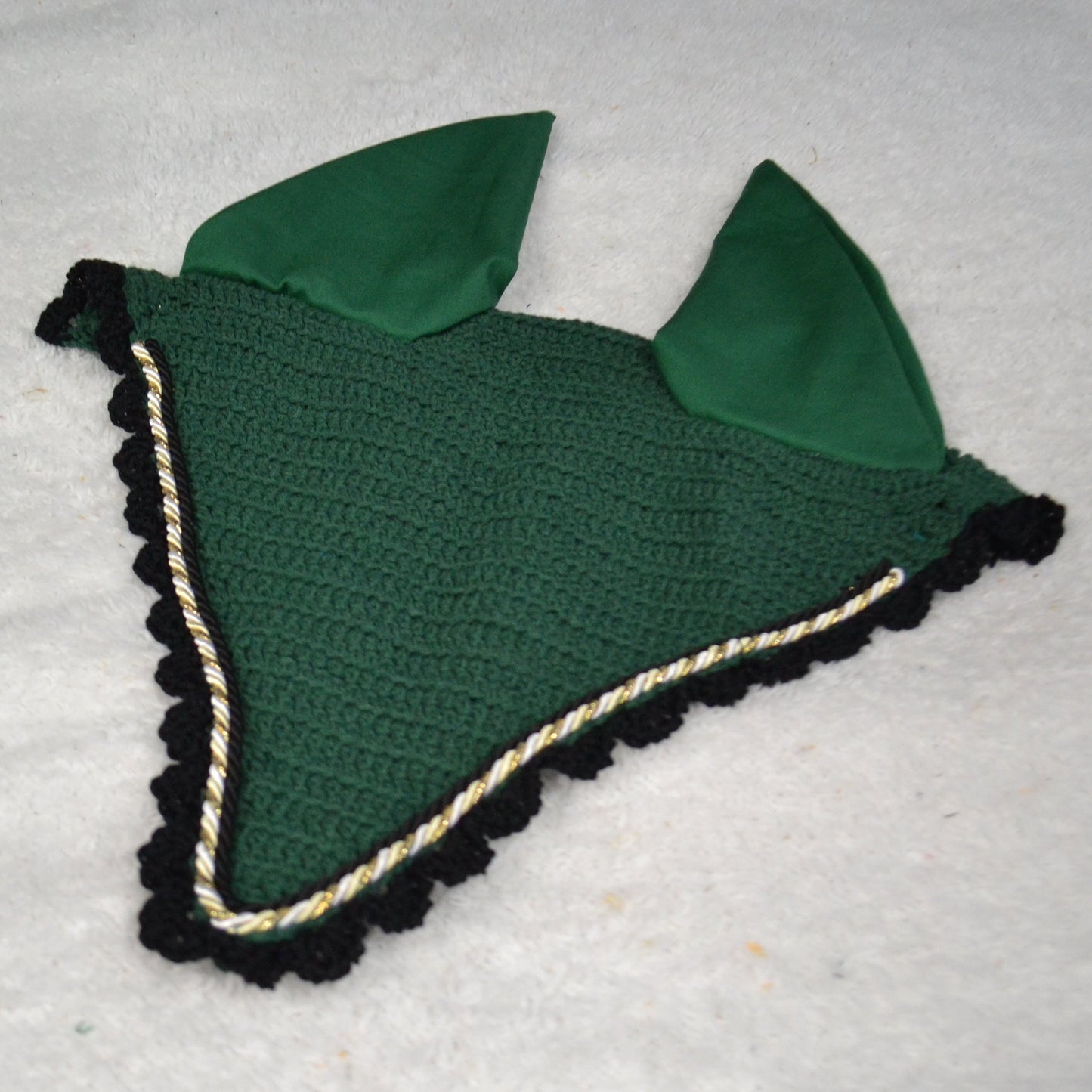 bonnet long cheval sapristouch artisanal vert sapin