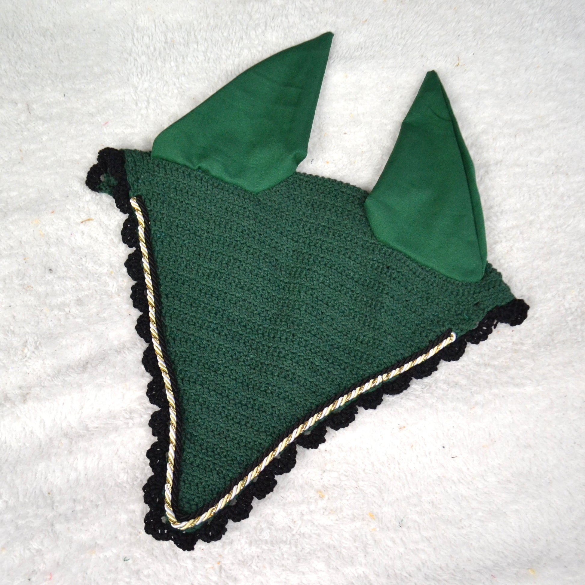 bonnet long cheval sapristouch artisanal vert sapin
