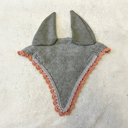bonnet long cheval sapristouch artisanal gris pailleté 