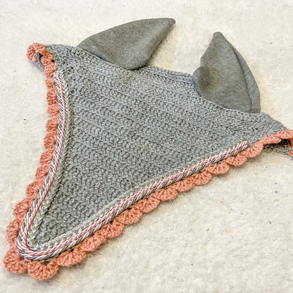 bonnet long cheval sapristouch artisanal gris pailleté 