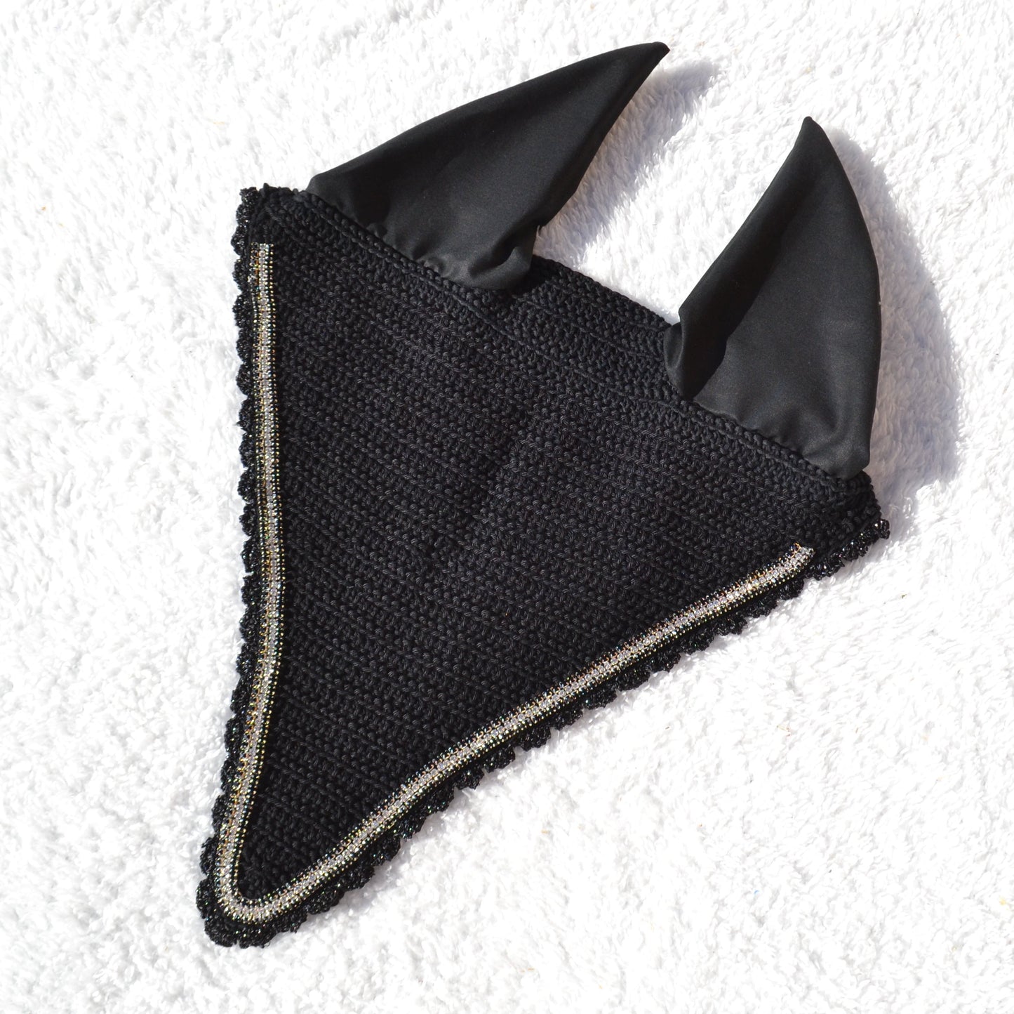 bonnet long cheval sapristouch artisanal strass diamant