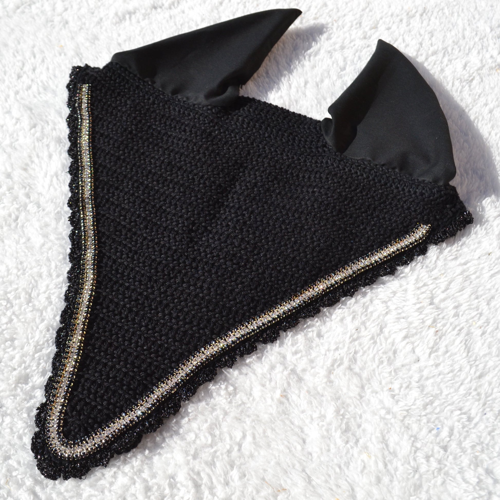 bonnet long cheval sapristouch artisanal strass diamant