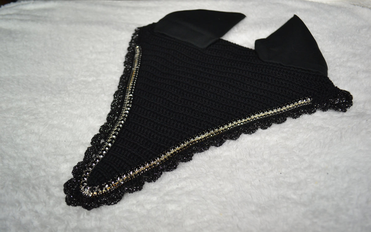 bonnet long cheval sapristouch artisanal strass diamant