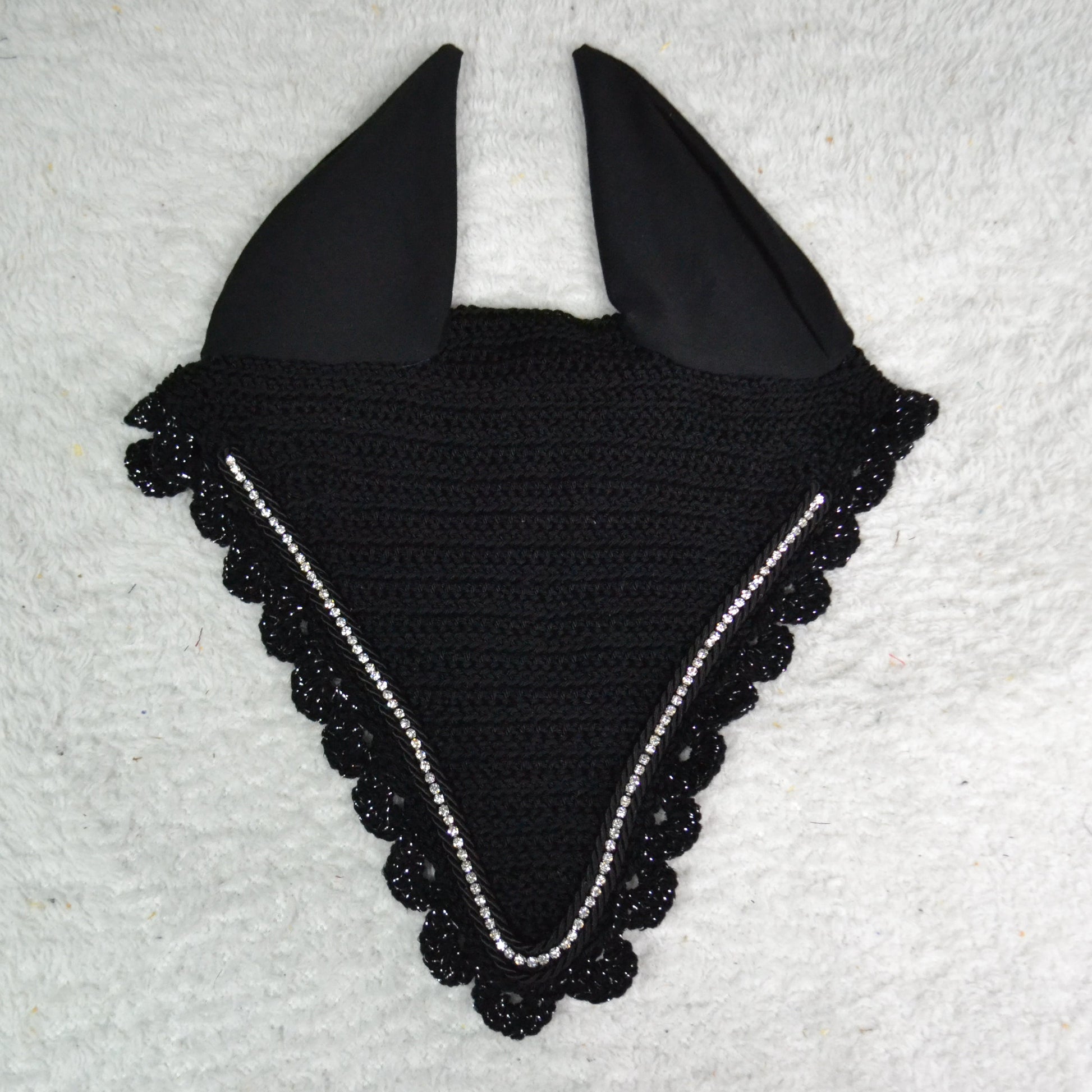 bonnet long cheval sapristouch artisanal strass diamant