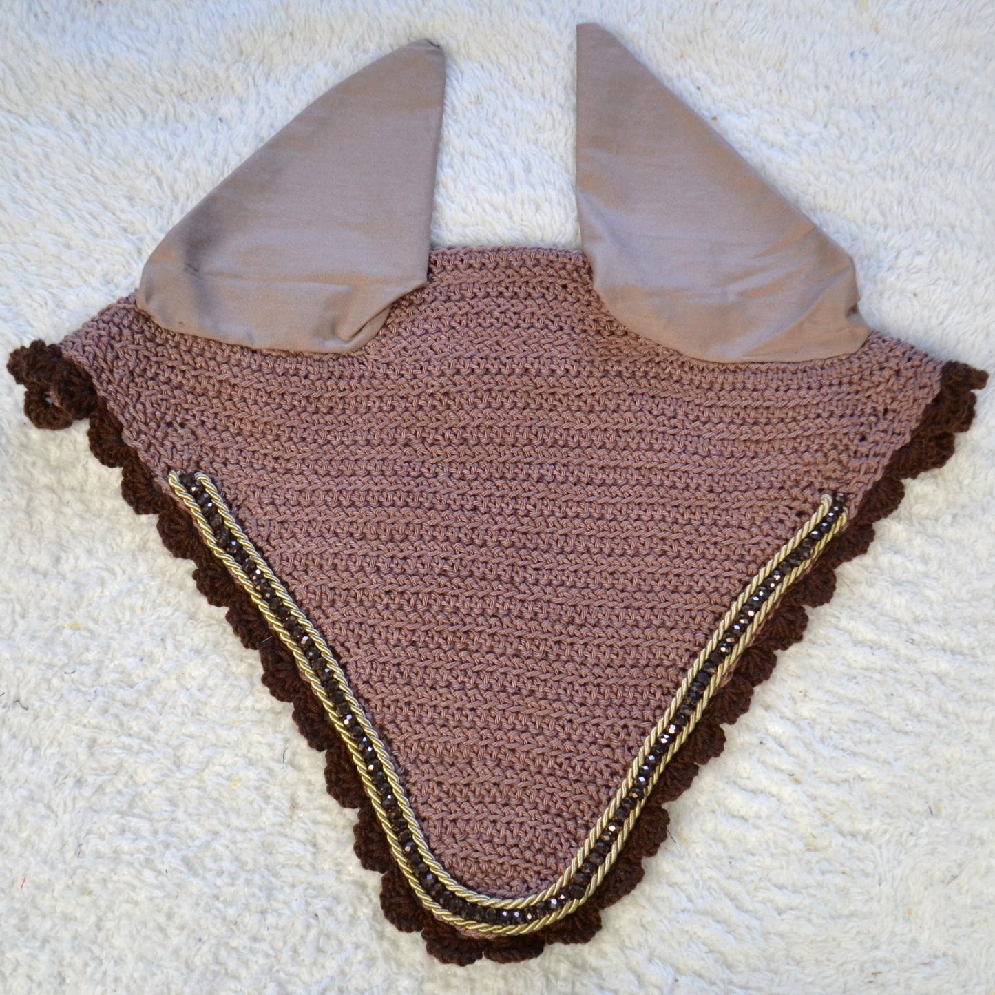 Bonnet perles cheval sapristouch artisanat