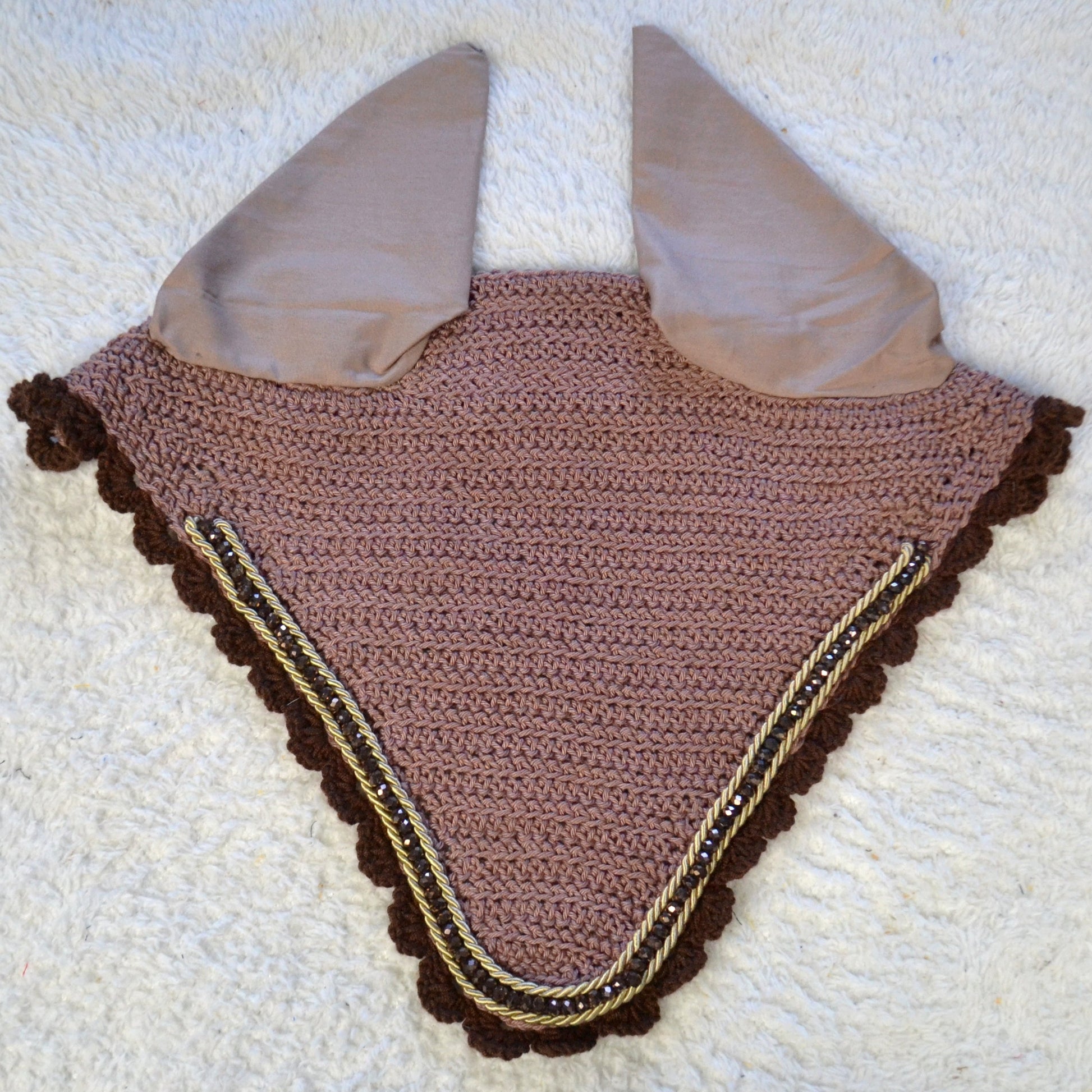 Bonnet perles cheval sapristouch artisanat