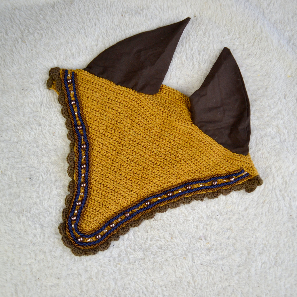 Bonnet perles cheval sapristouch artisanat