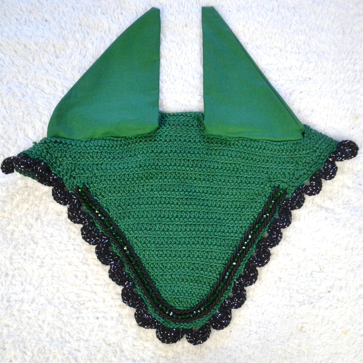 Bonnet perles cheval sapristouch artisanat