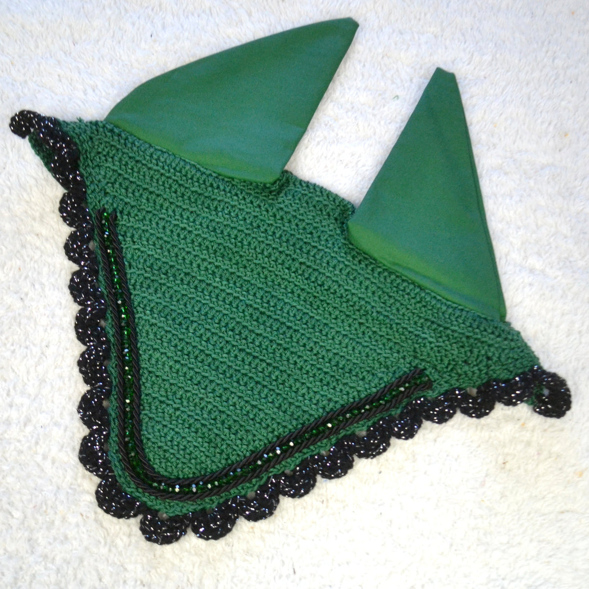 Bonnet perles cheval sapristouch artisanat