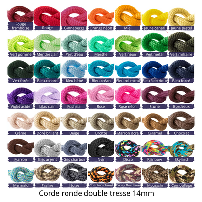 Longe de Travail Éthologique 14mm Double Tresse | CONFIGURATEUR
