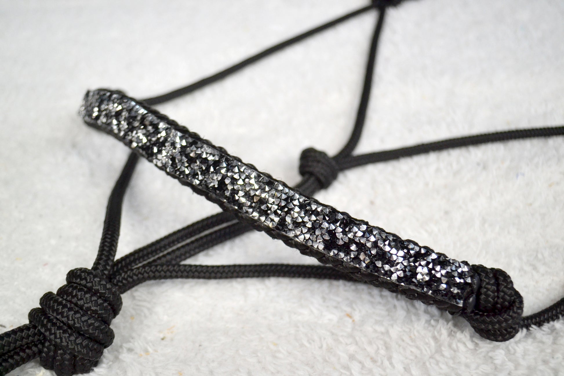 licol éthologique cheval glitter sapristouch noir argent