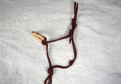 licol éthologique cheval perles sapristouch bordeaux